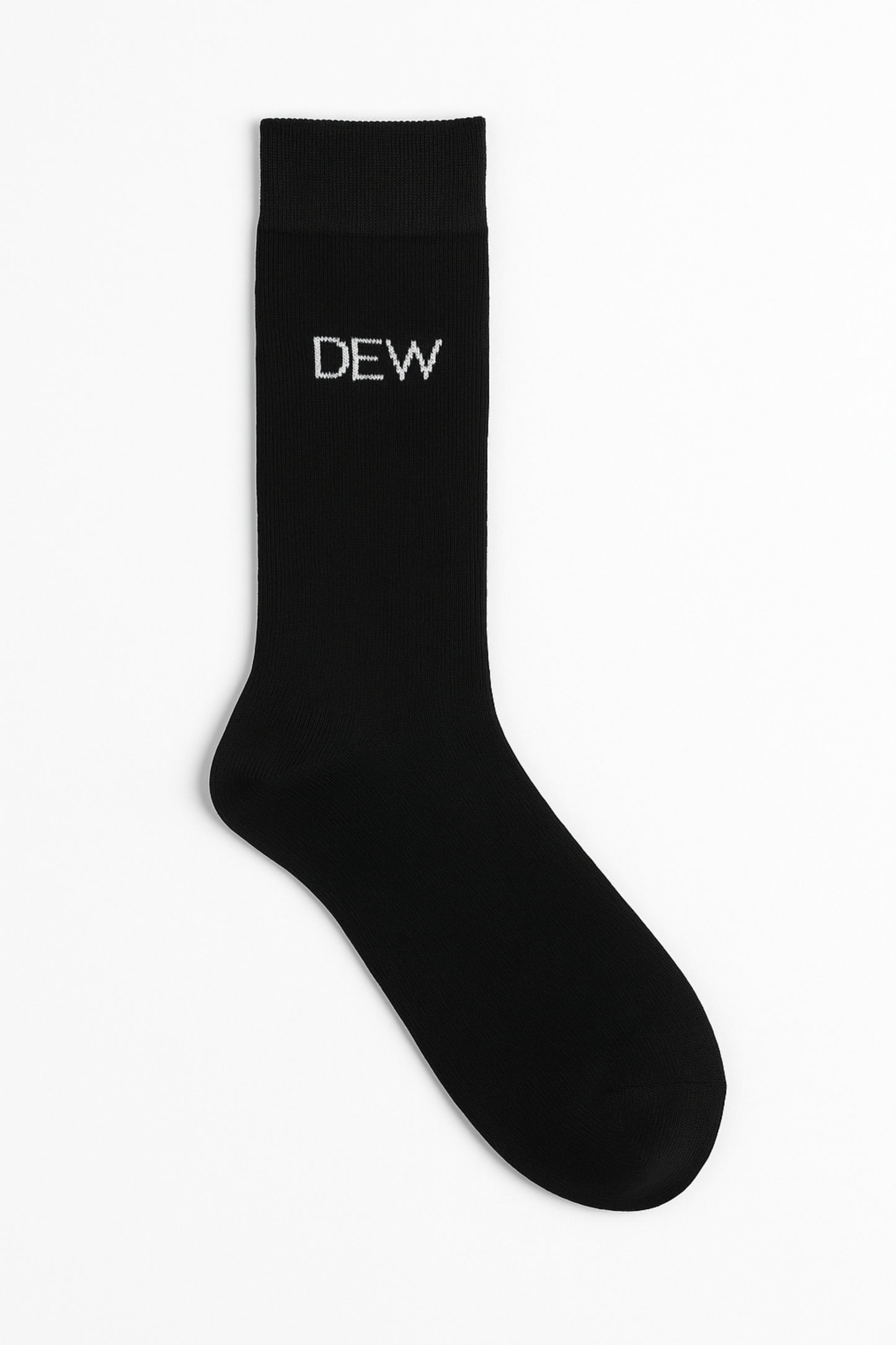 Dew Black crew sock