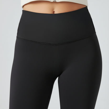 Core Fit Black High-Waist Seamless Leggings