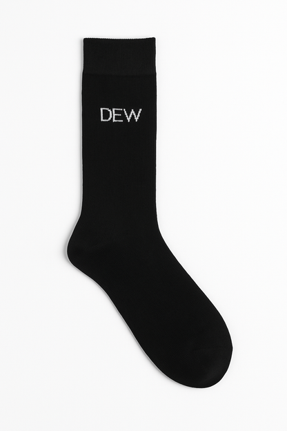 Dew Black crew sock 